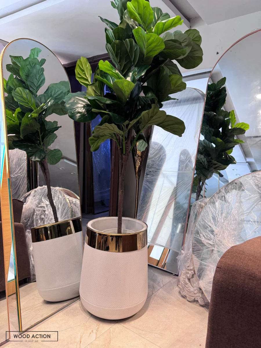 Artificial Plants and Planter 05 – Realistic Faux Greenery in Stylish Pot | Meer Decor World