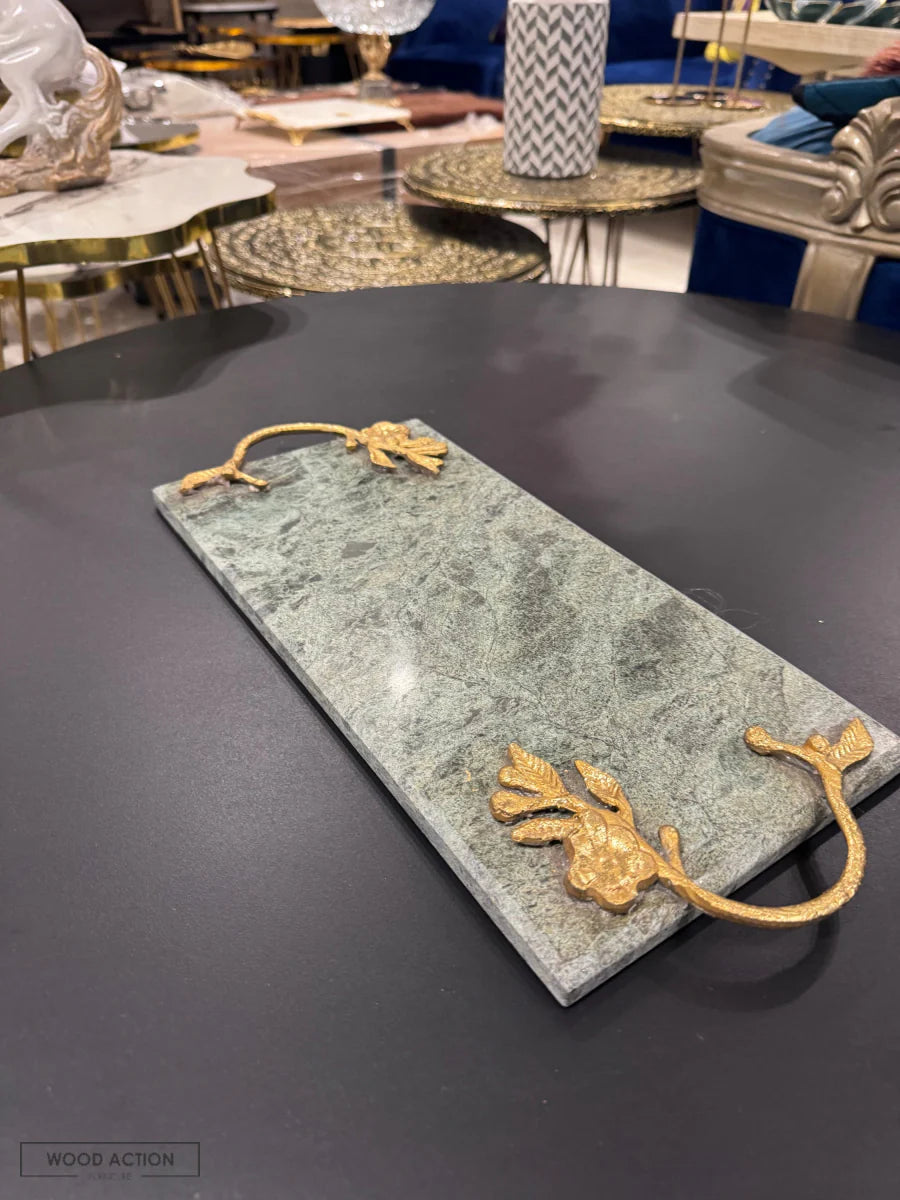 Marble Tray 02 – Elegant Decorative Marble Serving Tray | Meer Decor World