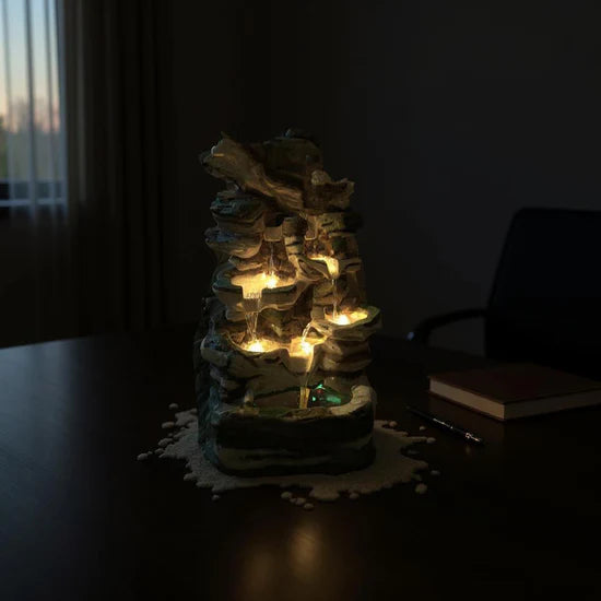 Resin Tree Tone Fountain – Natural Tree-Style Indoor Water Fountain | Meer Decor World