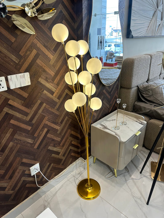 Round LED Standing Lamp 03 – Modern Floor Lamp with Ambient Lighting | Meer Decor World