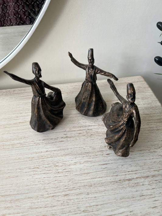 Sufi Set Black Antique – Elegant Mystic Figurine Set | Meer Decor World
