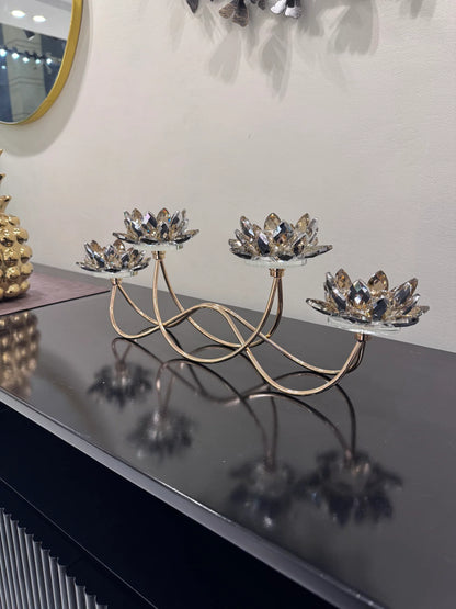 Glass Candle Stand 01 – Elegant Decorative Glass Candle Holder | Meer Decor World