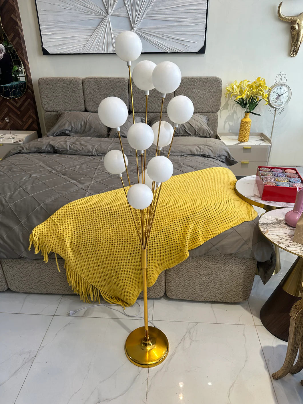 Round LED Standing Lamp 03 – Modern Floor Lamp with Ambient Lighting | Meer Decor World