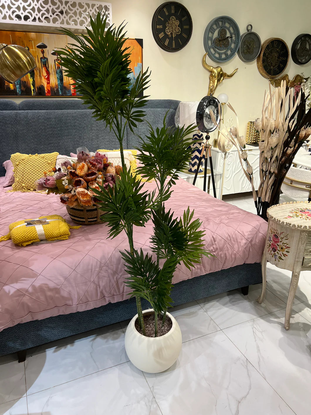 Artificial Plants and Planter 038 – Realistic Faux Greenery with Stylish Pot | Meer Decor World