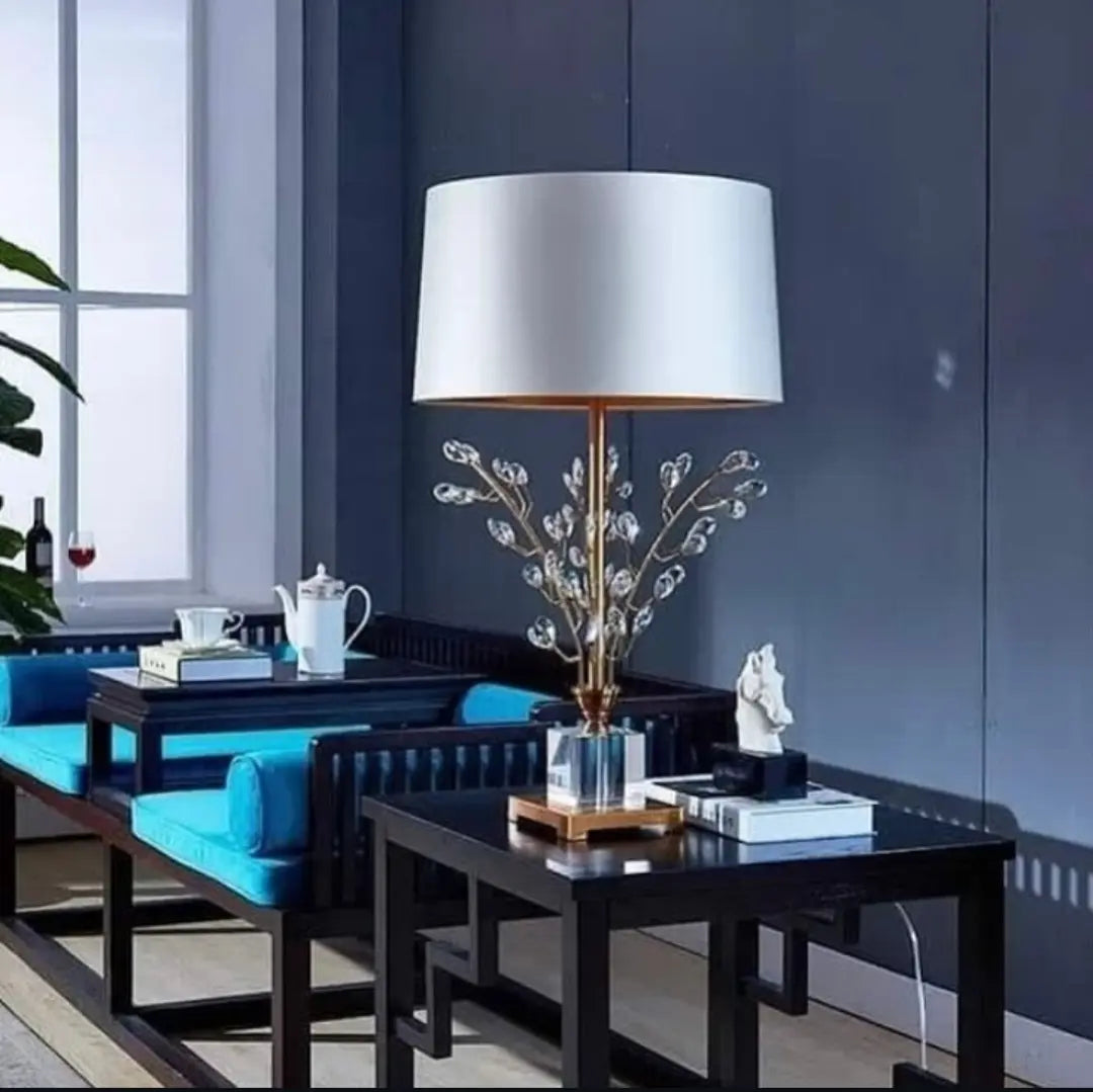 Crystal Leaf Lamp