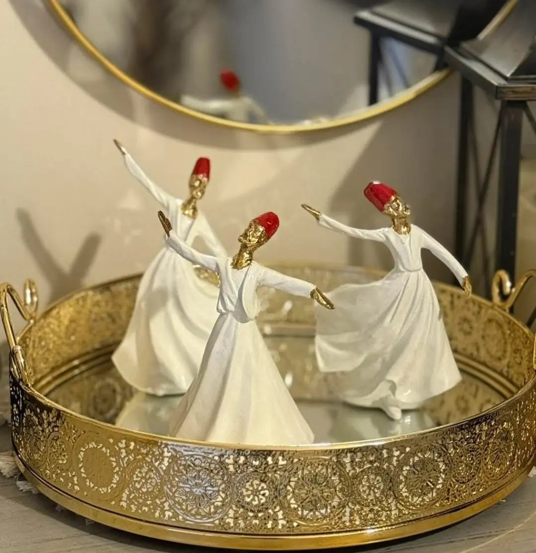Classical Dervish Art Sculpture Set (3 Pieces) | Meer Decor World