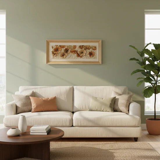 Resin Floral Frame – Elegant Decorative Flower Frame for Home Decor | Meer Decor World