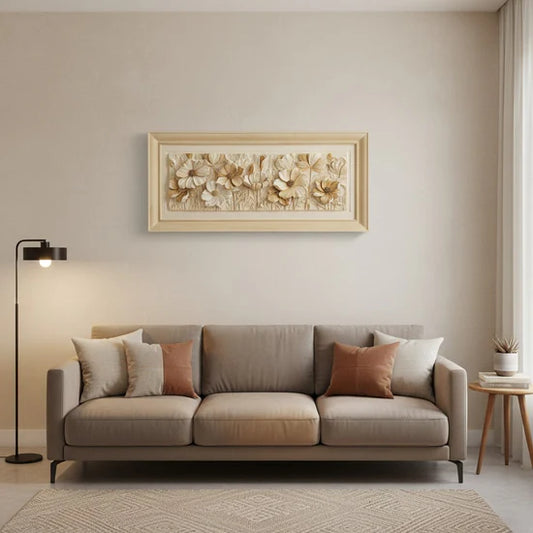 Resin Floral Frame – Elegant Decorative Flower Frame for Home Decor | Meer Decor World