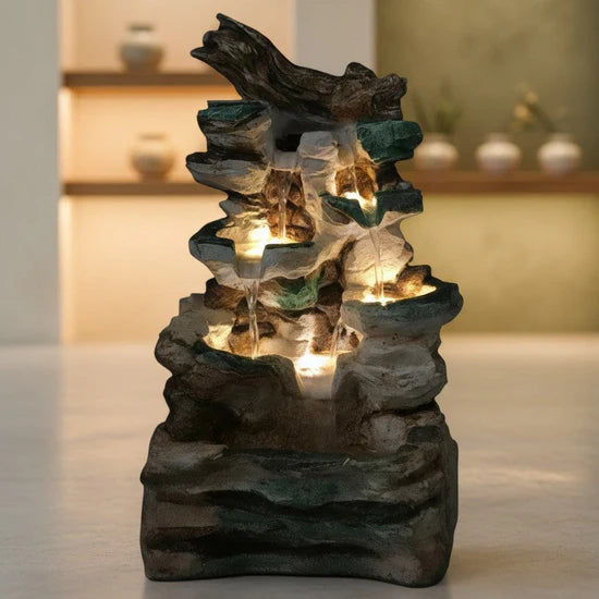 Resin Tree Tone Fountain – Natural Tree-Style Indoor Water Fountain | Meer Decor World