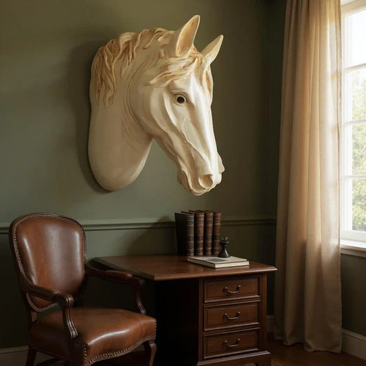Horse Head Wall Sculpture – Premium 3D Metal Horse Wall Art | Meer Decor World